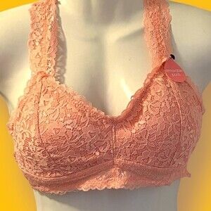 XOXO Lacy Pink Bra NWT Size Large | Sexy Cute Lingerie Top